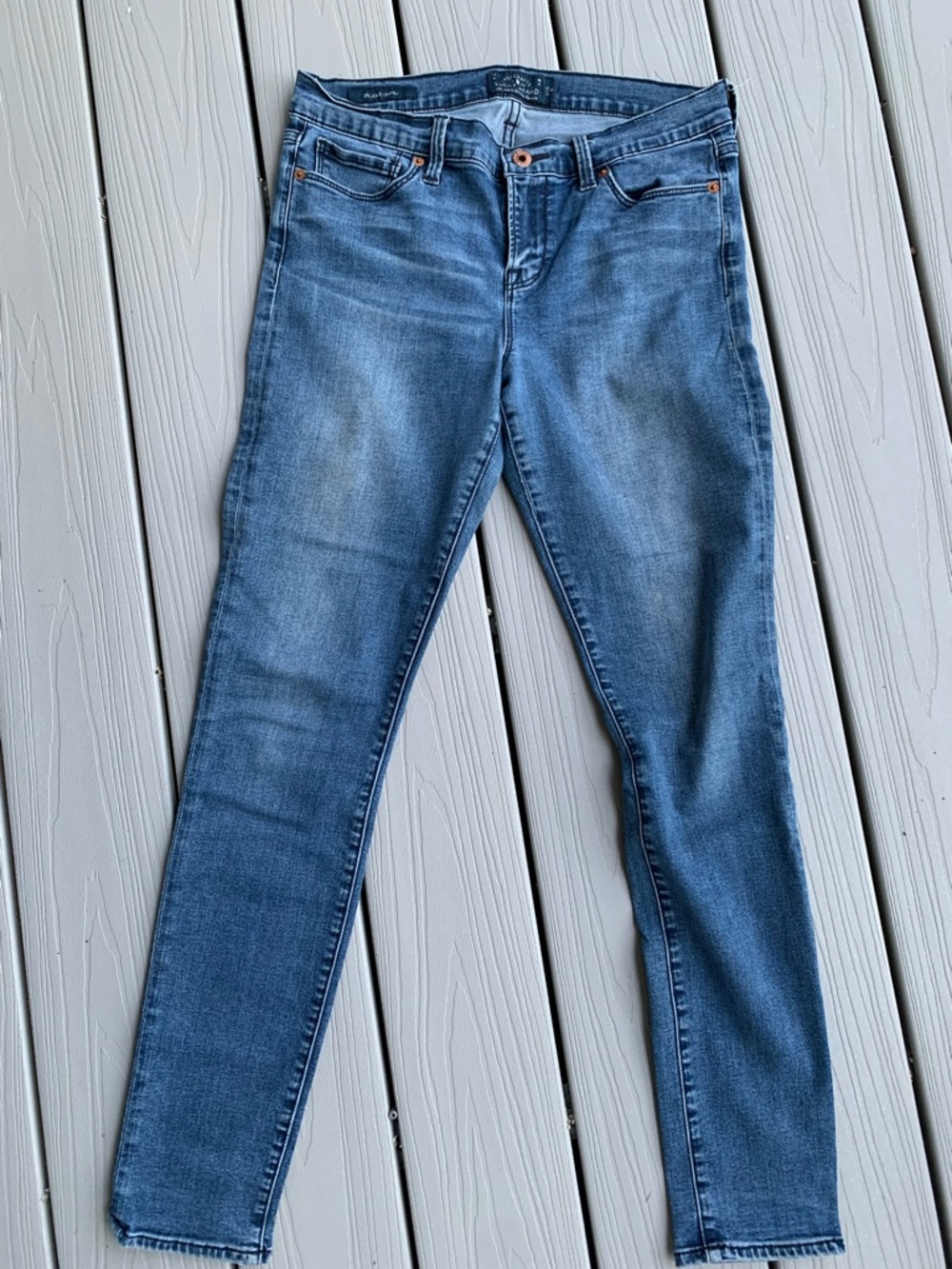 Lucky Brand Women's Skinny Jeans in Medium Blue Wash